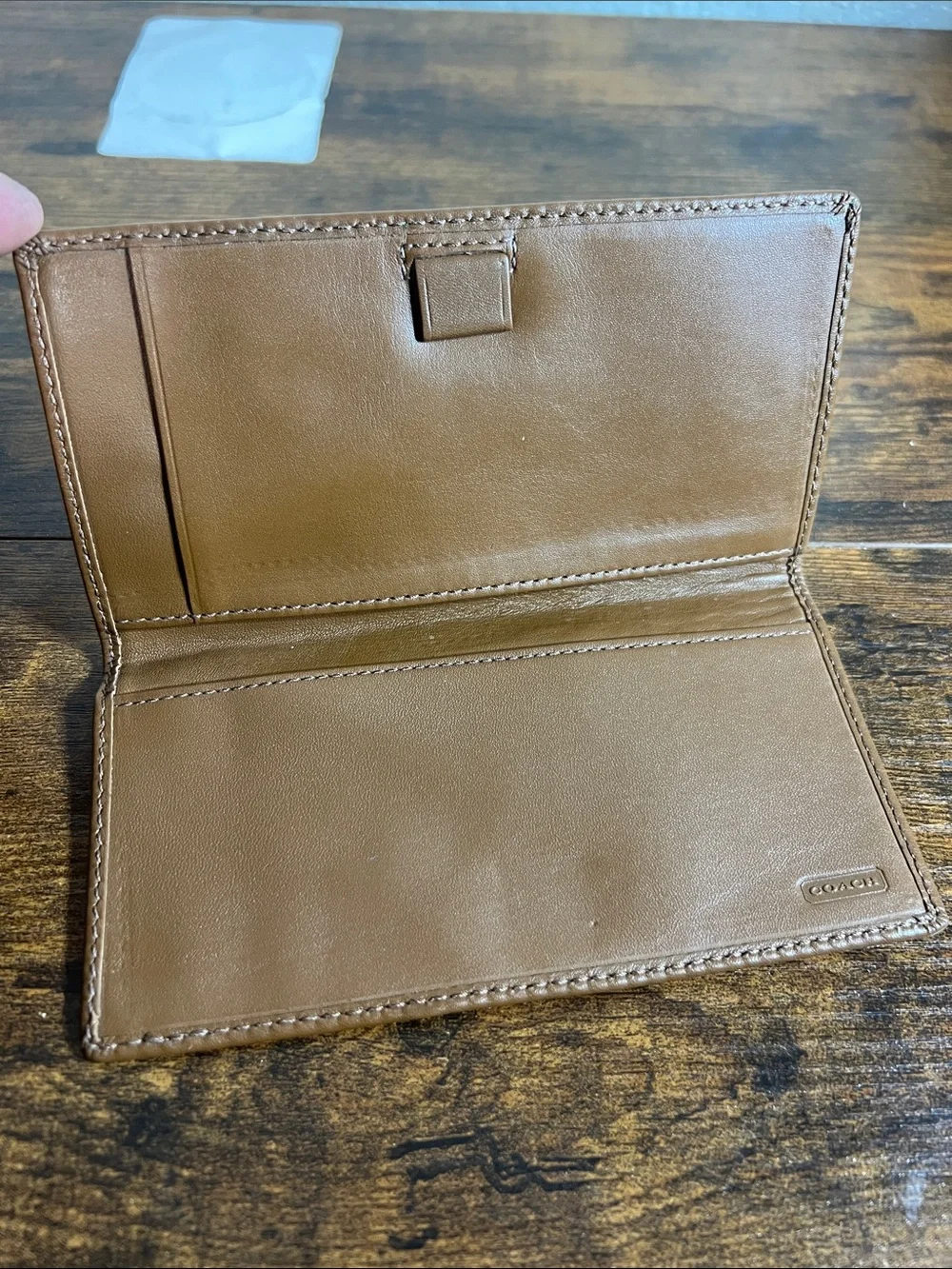 Coach Tan Leather Men's Card Holder